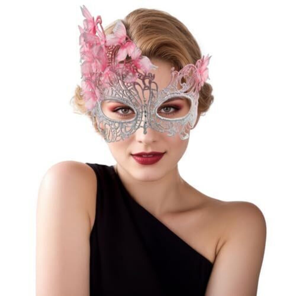 2739 pink halloween Masquerade mask and girls - Mardi Gras butterfly mask